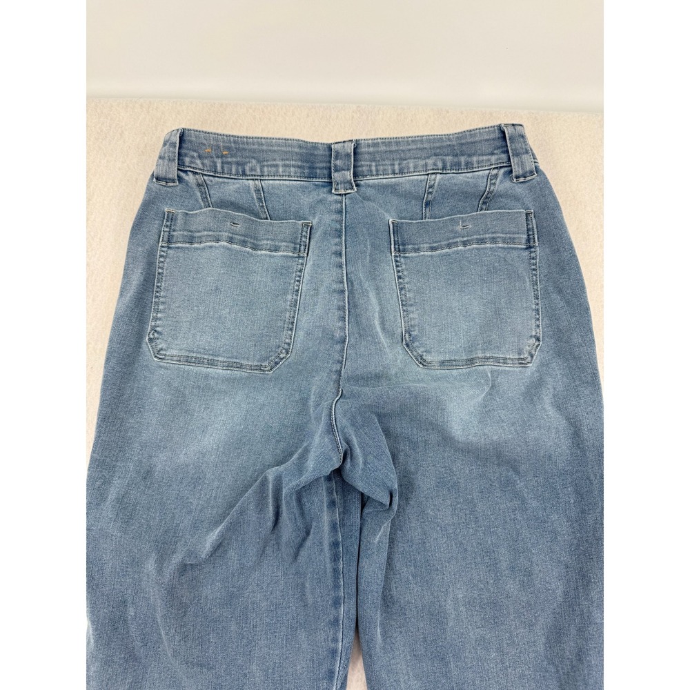 Democracy Ab Technology Light Wash Straight Patch Pocket Jeans Size 12 (32x29) - Picture 9 of 11